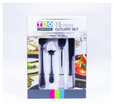 Too KT-401 Family 16 db-os ezüst evőeszköz készlet Konyhai termékek - Étkészlet - Evőeszköz készlet - 508746