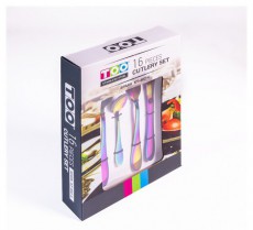 Too KT-402 C Spark 16 db-os színes evőeszköz készlet Konyhai termékek - Étkészlet - Evőeszköz készlet - 508736
