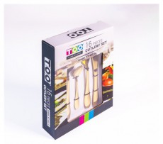 Too KT-402 G Spark 16 db-os arany evőeszköz készlet Konyhai termékek - Étkészlet - Evőeszköz készlet - 508734