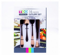 Too KT-402 RG Spark 16 db-os rózsaarany evőeszköz készlet Konyhai termékek - Étkészlet - Evőeszköz készlet - 508735