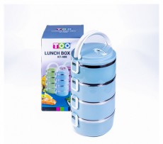 Too KT-408 B 4 részes kék ételhordó Háztartás / Otthon / Kültér - Lakásfelszerelés - Tároló - 508731