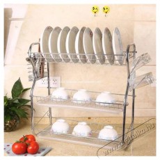 Too KT-583 Háromszintes MAXI fém konyhai edényszárító 24,5x44x56cm Konyhai termékek - Konyhai kisgép kiegészítő - Egyéb kisgép kiegészítő - 507902