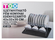 Too KT-608 Szétnyitható fém konyhai edényszárító 43x32x20cm Konyhai termékek - Mosogató - Edény szárító / tartó - 513851