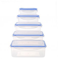 Too KT-140 5 db-os téglalap ételtároló doboz szett 240ml+500ml+1.000ml+1.500ml+2.500ml Konyhai termékek - Edény - Ételtároló - 515909