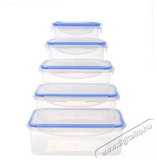 Too KT-140 5 db-os téglalap ételtároló doboz szett 240ml+500ml+1.000ml+1.500ml+2.500ml Konyhai termékek - Edény - Ételtároló - 515909