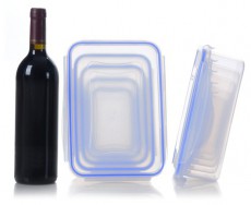 Too KT-140 5 db-os téglalap ételtároló doboz szett 240ml+500ml+1.000ml+1.500ml+2.500ml Konyhai termékek - Edény - Ételtároló - 515909