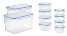 Too KT-143 10 db-os ételtároló doboz szett, 2x180ml+2x400ml+2x500ml+3x1.200ml+2.000ml Konyhai termékek - Edény - Ételtároló - 515912