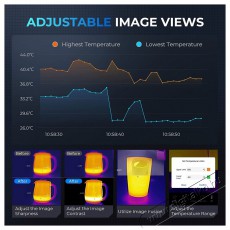 TOPDON TCView TC001 hőkamera Fényképezőgép / kamera - Megfigyelő / IP kamera - 529098