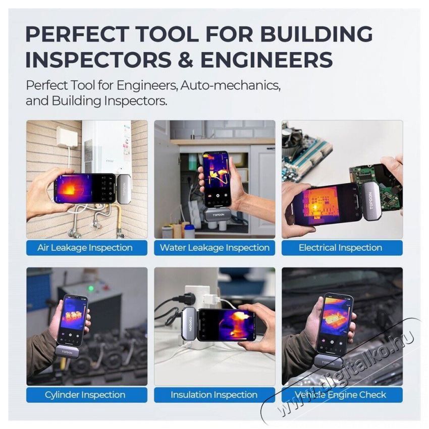 TOPDON TCView TC002 hőkamera F&eacute;nyk&eacute;pezőg&eacute;p / kamera - Megfigyelő / IP kamera - 529099