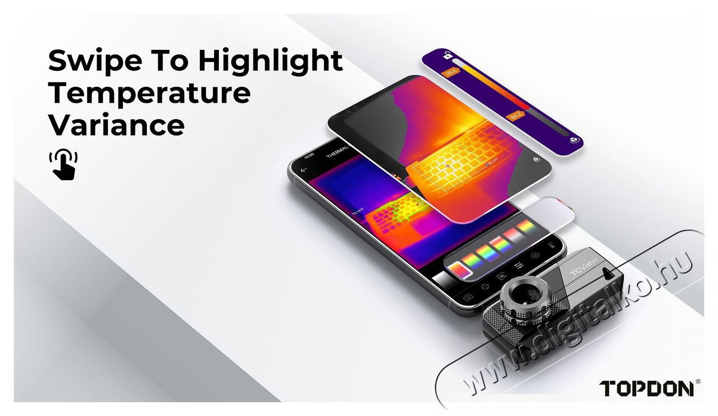 TOPDON TS001 Hőkamera F&eacute;nyk&eacute;pezőg&eacute;p / kamera - Megfigyelő / IP kamera - 529100