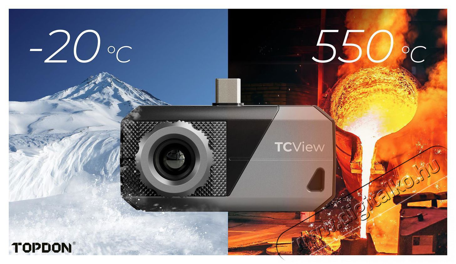 TOPDON TS001 Hőkamera F&eacute;nyk&eacute;pezőg&eacute;p / kamera - Megfigyelő / IP kamera - 529100