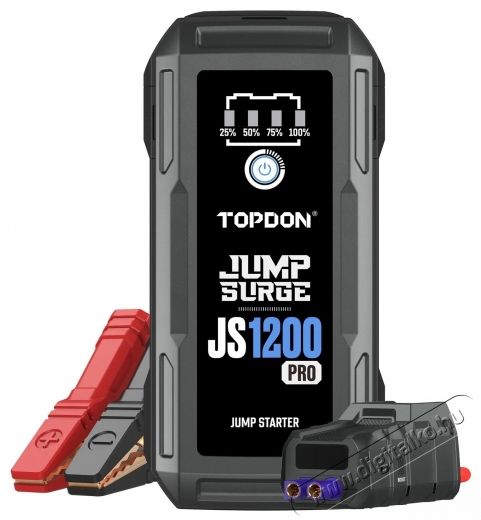 TOPDON Car Jump Starter JumpSurge 1200 PRO ind&iacute;t&aacute;sr&aacute;seg&iacute;tő-powerbank Aut&oacute;hifi / Aut&oacute; felszerel&eacute;s - Aut&oacute;s / aut&oacute;hifi kieg&eacute;sz&iacute;tő - Aut&oacute; akkumul&aacute;tor t&ouml;ltő - 532350