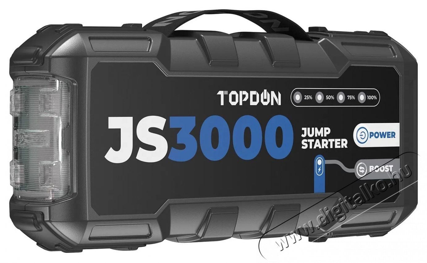 TOPDON Car Jump Starter JumpSurge 3000 ind&iacute;t&aacute;sr&aacute;seg&iacute;tő-powerbank Aut&oacute;hifi / Aut&oacute; felszerel&eacute;s - Aut&oacute;s / aut&oacute;hifi kieg&eacute;sz&iacute;tő - Aut&oacute; akkumul&aacute;tor t&ouml;ltő - 532344