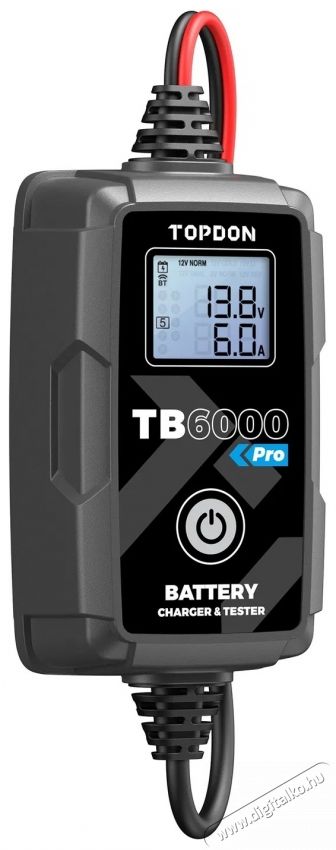 TOPDON TB6000Pro aut&oacute; akkuml&aacute;tor t&ouml;ltő Aut&oacute;hifi / Aut&oacute; felszerel&eacute;s - Aut&oacute;s / aut&oacute;hifi kieg&eacute;sz&iacute;tő - Aut&oacute; akkumul&aacute;tor t&ouml;ltő - 532349