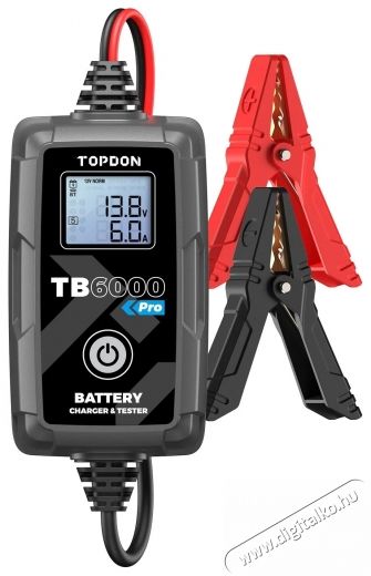 TOPDON TB6000Pro aut&oacute; akkuml&aacute;tor t&ouml;ltő Aut&oacute;hifi / Aut&oacute; felszerel&eacute;s - Aut&oacute;s / aut&oacute;hifi kieg&eacute;sz&iacute;tő - Aut&oacute; akkumul&aacute;tor t&ouml;ltő - 532349