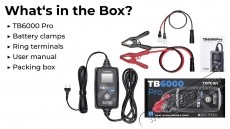 TOPDON TB6000Pro aut&oacute; akkuml&aacute;tor t&ouml;ltő Aut&oacute;hifi / Aut&oacute; felszerel&eacute;s - Aut&oacute;s / aut&oacute;hifi kieg&eacute;sz&iacute;tő - Aut&oacute; akkumul&aacute;tor t&ouml;ltő - 532349