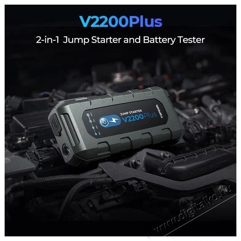 TOPDON V2200Plus ind&iacute;t&aacute;sr&aacute;seg&iacute;tő - aut&oacute;ind&iacute;t&oacute; &eacute;s akkumul&aacute;tor tesztelő Aut&oacute;hifi / Aut&oacute; felszerel&eacute;s - Aut&oacute;s / aut&oacute;hifi kieg&eacute;sz&iacute;tő - Aut&oacute; akkumul&aacute;tor t&ouml;ltő - 532347