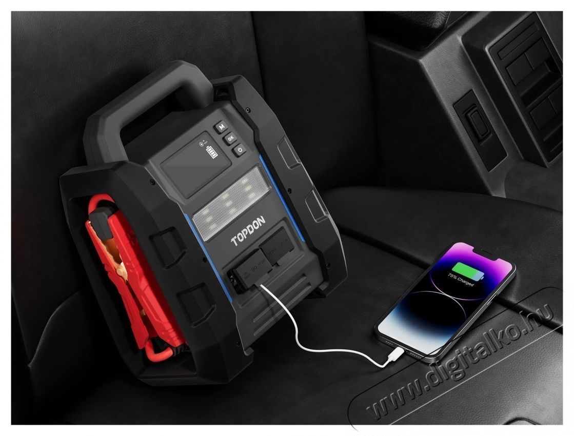 TOPDON V4500Plus Ind&iacute;t&aacute;sr&aacute;seg&iacute;tő &eacute;s akkumul&aacute;tor teszter Aut&oacute;hifi / Aut&oacute; felszerel&eacute;s - Aut&oacute;s / aut&oacute;hifi kieg&eacute;sz&iacute;tő - Aut&oacute; akkumul&aacute;tor t&ouml;ltő - 532343