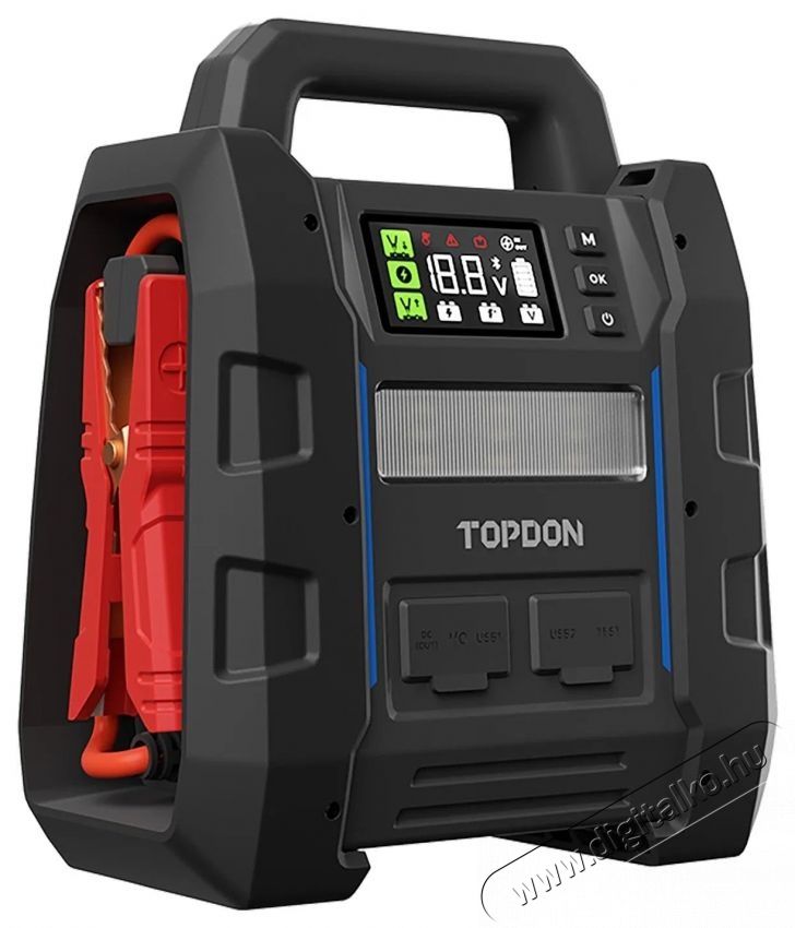 TOPDON V4500Plus Ind&iacute;t&aacute;sr&aacute;seg&iacute;tő &eacute;s akkumul&aacute;tor teszter Aut&oacute;hifi / Aut&oacute; felszerel&eacute;s - Aut&oacute;s / aut&oacute;hifi kieg&eacute;sz&iacute;tő - Aut&oacute; akkumul&aacute;tor t&ouml;ltő - 532343