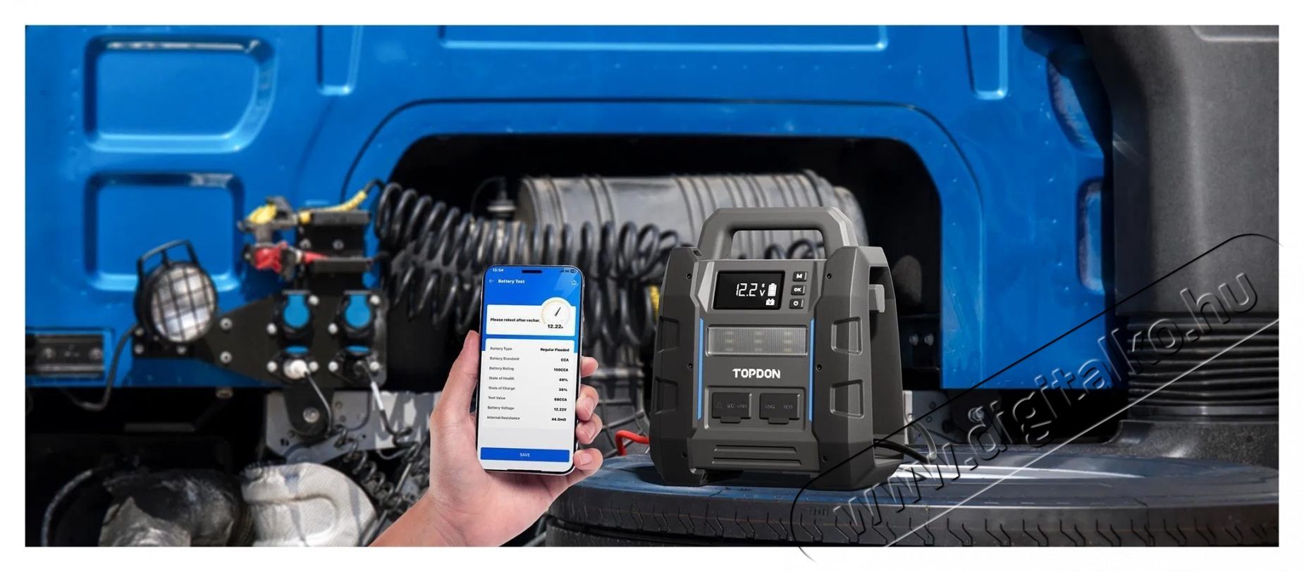 TOPDON V4500Plus Ind&iacute;t&aacute;sr&aacute;seg&iacute;tő &eacute;s akkumul&aacute;tor teszter Aut&oacute;hifi / Aut&oacute; felszerel&eacute;s - Aut&oacute;s / aut&oacute;hifi kieg&eacute;sz&iacute;tő - Aut&oacute; akkumul&aacute;tor t&ouml;ltő - 532343