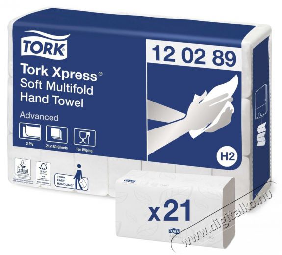 TORK Xpress 21 db-os H2 advan.fehér soft multifold kéztörlő Háztartás / Otthon / Kültér - Fürdőszoba / wc - Kiegészítő - 387812