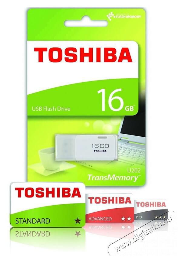 Toshiba 16GB USB2.0 TransMemory U202 (THN-U202W0160E4) pendrive - fehér Egyéb - Nem forgalmazzuk ! - 334248