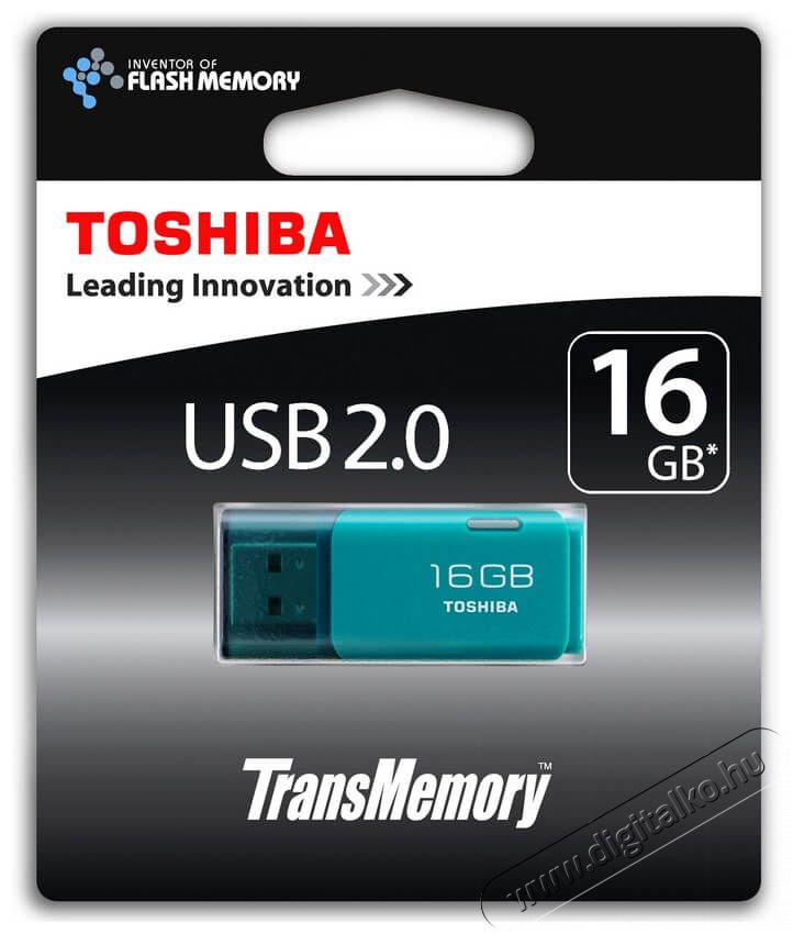 Toshiba 16GB USB2.0 TransMemory U202 Kék (THN-U202L0160E4) Flash Drive Memória kártya / Pendrive - Pendrive - 334249