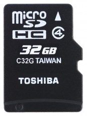 Toshiba 32GB SD N102 (SDHC Class 4) (THN-N102K0320M4) memória kártya Memória kártya / Pendrive - MicroSD / MicroSDHC kártya - 334255