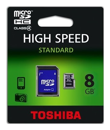 Toshiba MTMS8GA micro (SDHC Class 4) 8GB memóriakártya adapterrel Memória kártya / Pendrive - MicroSD / MicroSDHC kártya - 313148