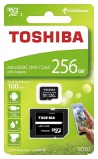Toshiba M203 256GB micro SD (THN-M203K2560EA) memóriakártya Memória kártya / Pendrive - MicroSD / MicroSDHC kártya - 341533