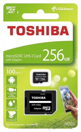 Toshiba M203 256GB micro SD (THN-M203K2560EA) memóriakártya Memória kártya / Pendrive - MicroSD / MicroSDHC kártya - 341533