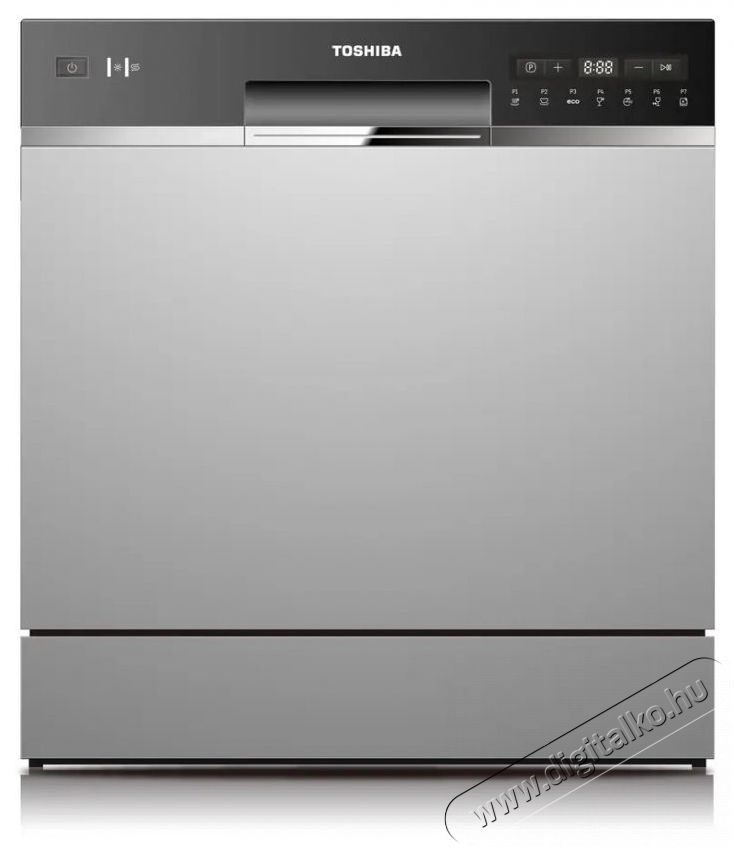 Toshiba DW-08T2(S) Asztali mosogat&oacute;g&eacute;p Konyhai term&eacute;kek - Mosogat&oacute;g&eacute;p - Norm&aacute;l (60cm) szabadon&aacute;ll&oacute; mosogat&oacute;g&eacute;p - 381127