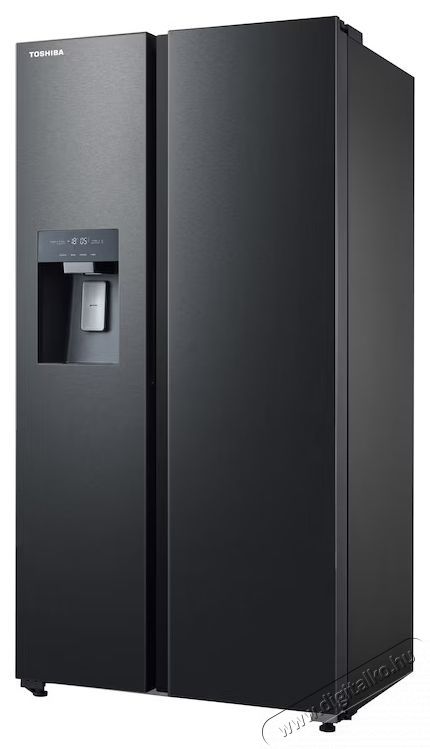 Toshiba GR-RS755WI-PMJ(05) Side by side hűtőszekr&eacute;ny, 568 l, No Frost, E energiaoszt&aacute;ly, j&eacute;gk&eacute;sz&iacute;tő 3 az 1-ben, Wifi, Inox/Fekete Konyhai term&eacute;kek - Hűtő, fagyaszt&oacute; (szabadon&aacute;ll&oacute;) - Amerikai t&iacute;pus&uacute; Side By Side hűtő - 535811
