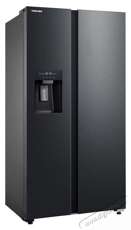 Toshiba GR-RS755WI-PMJ(05) Side by side hűtőszekr&eacute;ny, 568 l, No Frost, E energiaoszt&aacute;ly, j&eacute;gk&eacute;sz&iacute;tő 3 az 1-ben, Wifi, Inox/Fekete Konyhai term&eacute;kek - Hűtő, fagyaszt&oacute; (szabadon&aacute;ll&oacute;) - Amerikai t&iacute;pus&uacute; Side By Side hűtő - 535811