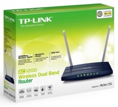 TP-LINK Archer C50 v2 AC1200 Dual-Band Vezeték nélküli Router - sötétkék Iroda és számítástechnika - Hálózat - Router - 353501