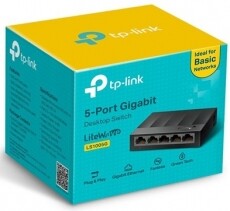 TP-LINK LS1005G 5port 10/100/1000Mbps LAN nem menedzselhető asztali Switch Iroda és számítástechnika - Hálózat - Switch - 368514