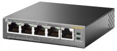 TP-LINK TL-SG1005P 5x GbE LAN Switch 4xPoE nem menedzselhető asztali switch Iroda és számítástechnika - Hálózat - Switch - 368520