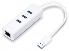 TP-LINK UE330 USB 3.0 to Gigabit Ethernet Network Adapter, 3-Port USB 3.0 HUB Iroda és számítástechnika - Hálózat - Hálózati kiegészítő - 368509