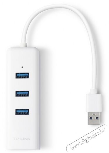 TP-LINK UE330 USB 3.0 to Gigabit Ethernet Network Adapter, 3-Port USB 3.0 HUB Iroda és számítástechnika - Hálózat - Hálózati kiegészítő - 368509