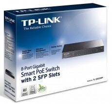 TP-LINK TL-SG2210P 8xGbE PoE LAN 2xGbE SFP port asztali smart menedzselhető PoE switch Iroda és számítástechnika - Hálózat - Switch - 368511
