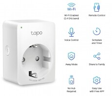 TP-LINK TAPOP1001PACK OKOS WIFI DUGALJ Háztartás / Otthon / Kültér - Okos otthon - Okos konnektor - 367013