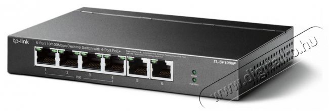 TP-LINK TL-SF1006P 6x10/100Mbps FE LAN port 4xPoE+ nem menedzselhető asztali switch Iroda és számítástechnika - Hálózat - Switch - 379944