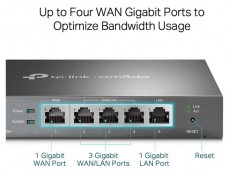 TP-LINK ER605 Omada Gigabit Multi-WAN VPN Router Iroda és számítástechnika - Hálózat - Router - 387066