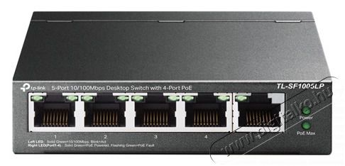 TP-LINK TL-SF1005LP 5x10/100Mbps LAN port 4xPoE Nem menedzelhető asztali switch Iroda és számítástechnika - Hálózat - Switch - 394890