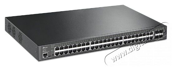 TP-LINK TL-SG3452XP JetStream 48xGbE LAN 4x10GbE SFP+ port L2+ menedzselhető PoE+ switch Iroda &eacute;s sz&aacute;m&iacute;t&aacute;stechnika - H&aacute;l&oacute;zat - Switch - 398289