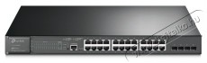 TP-LINK TL-SG3428MP JetStream 24xGbE PoE+ LAN 4xGbE SFP port L2+ menedzselhető PoE switch Iroda és számítástechnika - Hálózat - Switch - 387839