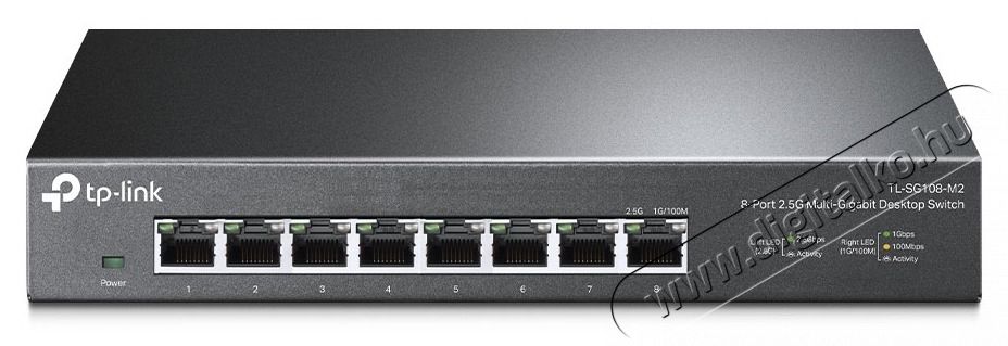 TP-LINK TL-SG108-M2 8x2.5GbE LAN port asztali nem menedzselhető Multi-Gigabit Switch Iroda &eacute;s sz&aacute;m&iacute;t&aacute;stechnika - H&aacute;l&oacute;zat - Switch - 418267
