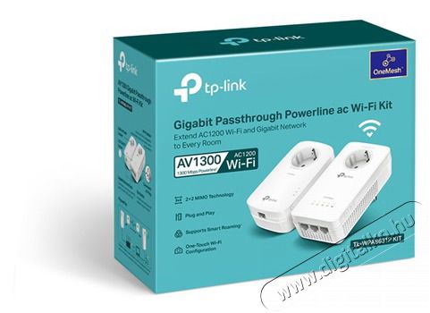 TP-LINK TL-WPA8631P AV1300 AC WiFi Gigabit Passthrough Powerline Extender H&aacute;ztart&aacute;s / Otthon / K&uuml;lt&eacute;r - Vil&aacute;g&iacute;t&aacute;s / elektromoss&aacute;g - H&aacute;l&oacute;zati eloszt&oacute; / hosszabb&iacute;t&oacute; / adapter - 418251