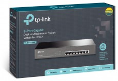 TP-LINK TL-SG1008MP 8x GbE LAN Desktop/Rackmount PoE+ switch Iroda és számítástechnika - Hálózat - Switch - 420646