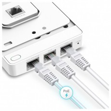 TP-LINK EAP235-Wall AC1200 MU-MIMO Dual-Band Gigabit fali Vezeték nélküli Access Point Iroda és számítástechnika - Hálózat - Lefedettségnövelő / jeltovábbító - 441082